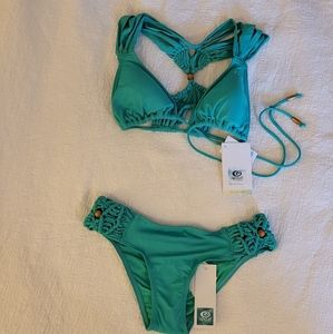 Rip Curl aqua green bikini